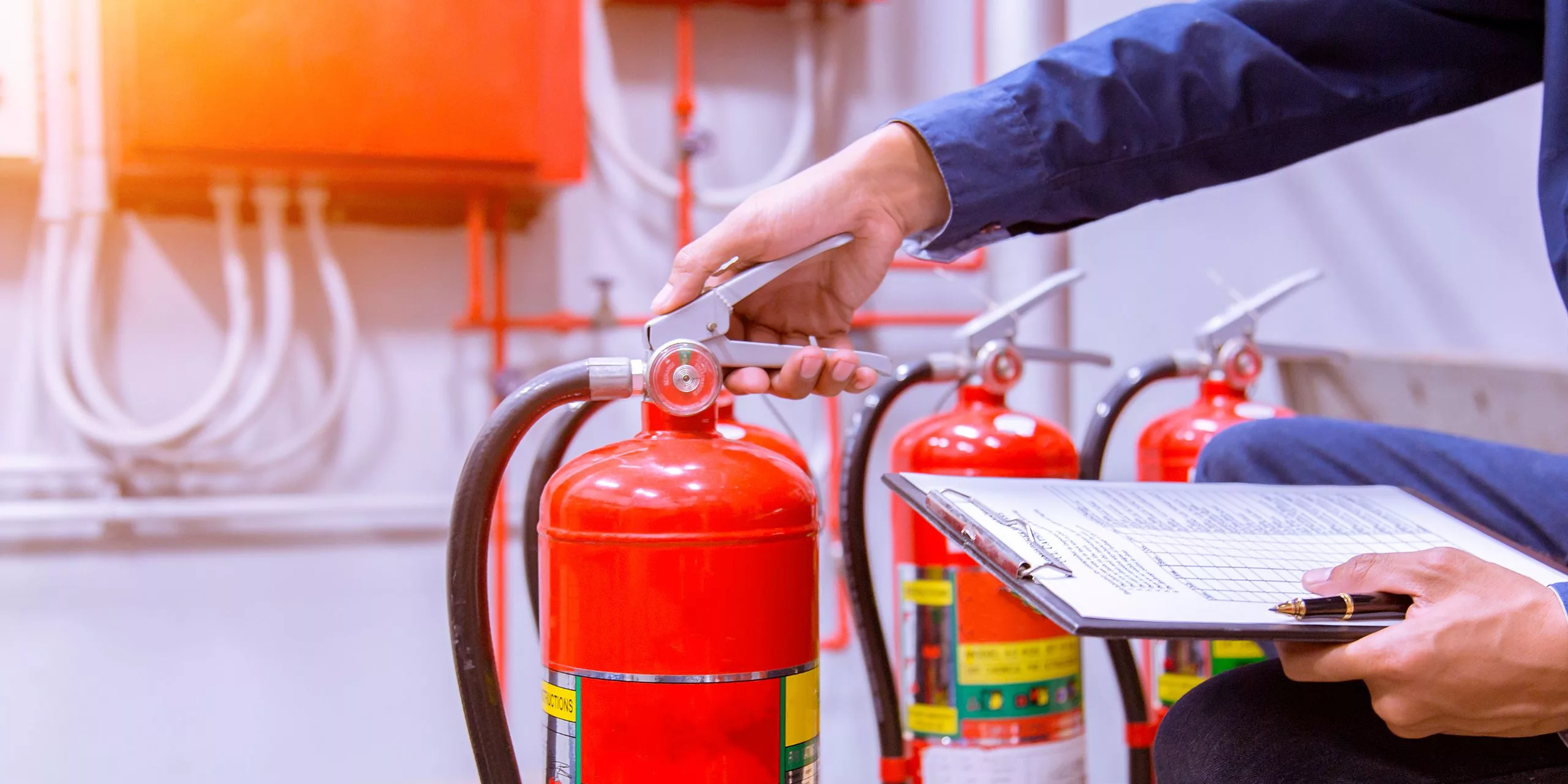 Where to service clearance fire extinguishers